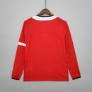 Camisa Manga Longa Manchester United 04/06 Nike - Vermelho