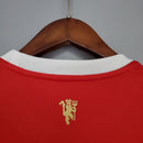 Camisa Manga Longa Manchester United 21/22 Adidas - Vermelho